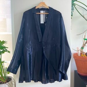 Helmut Lang Sheer Silk Blazer